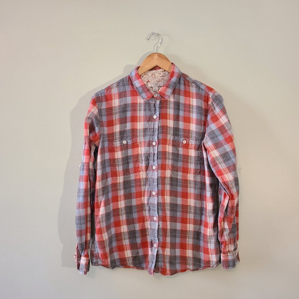 Forever 21 Red White and Blue Cotton Flannel